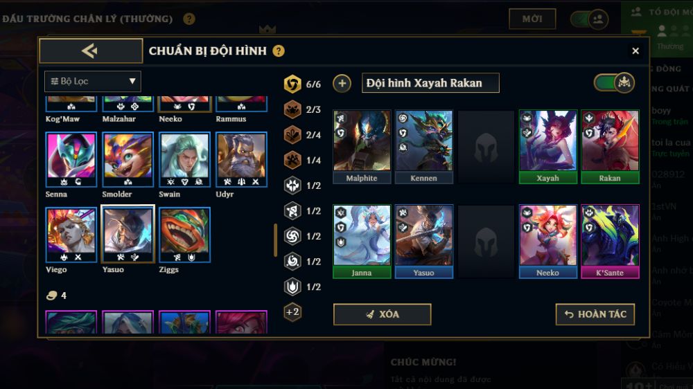 ĐTCL mùa 15: Đội hình Xayah Rakan reroll với Thức Tỉnh siêu lỗi