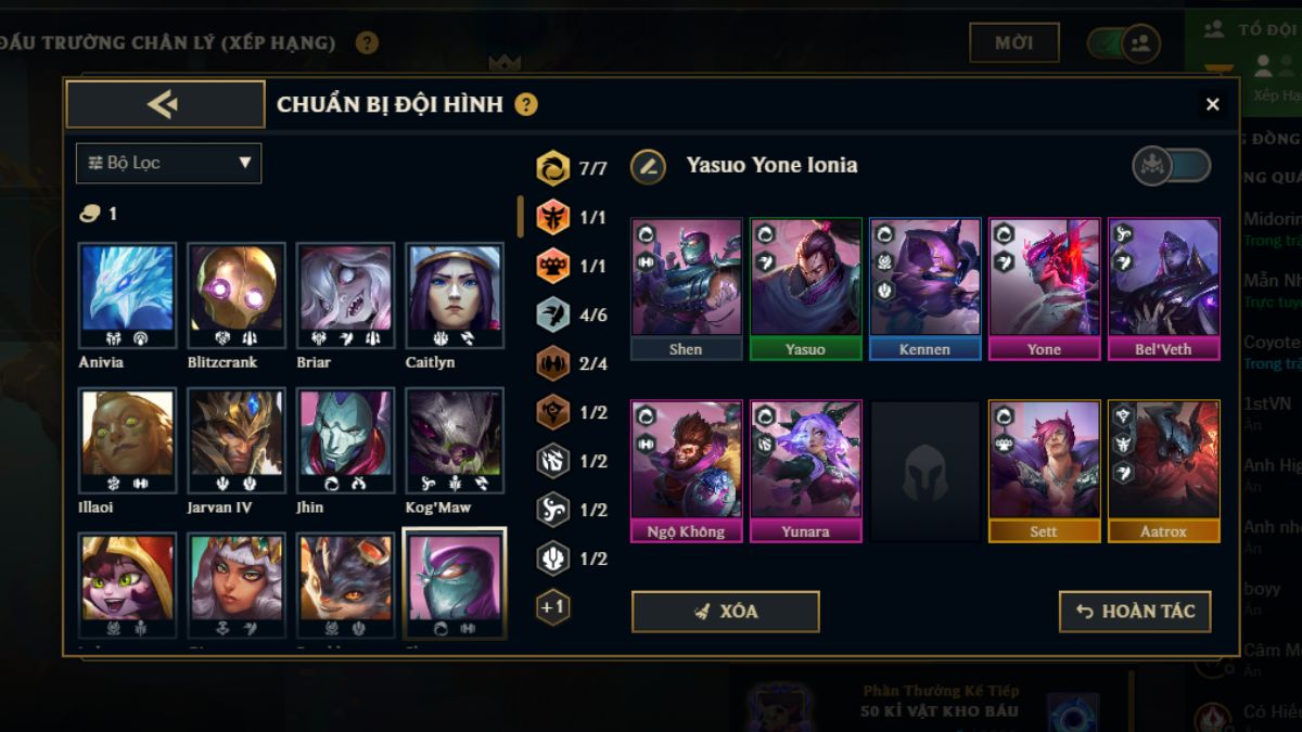 ĐTCL mùa 16: Xây dựng đội hình Yasuo Yone - Song kiếm hợp bích