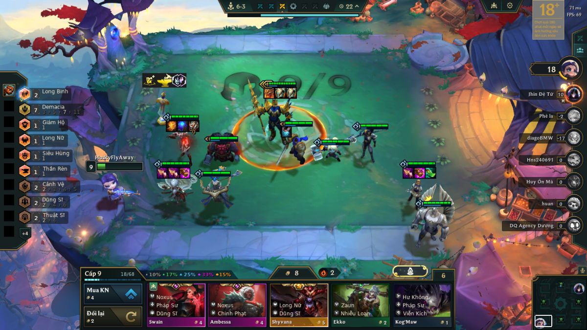 Long Binh là nâng cấp cực mạnh dành cho đội hình Zilean Demacia