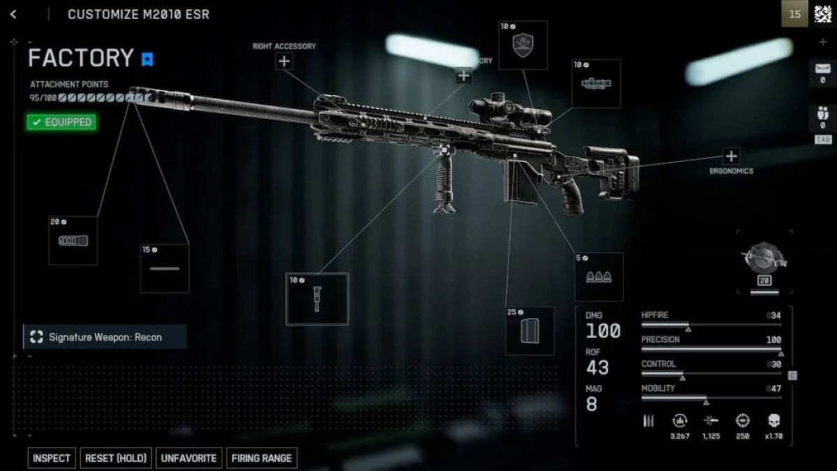 Battlefield 6: Xây dựng trang bị cho ESR M2010 - Tử Thần Lặng Lẽ trên chiến trường