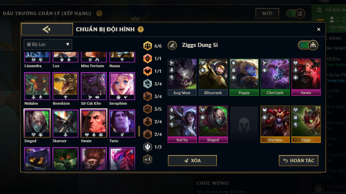 Gợi ý form đội hình Ziggs Dũng Sĩ hoàn thiện