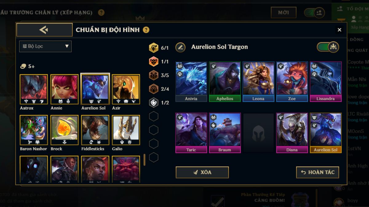 ĐTCL mùa 16: Top 5 đội hình mạnh nhất đầu mùa