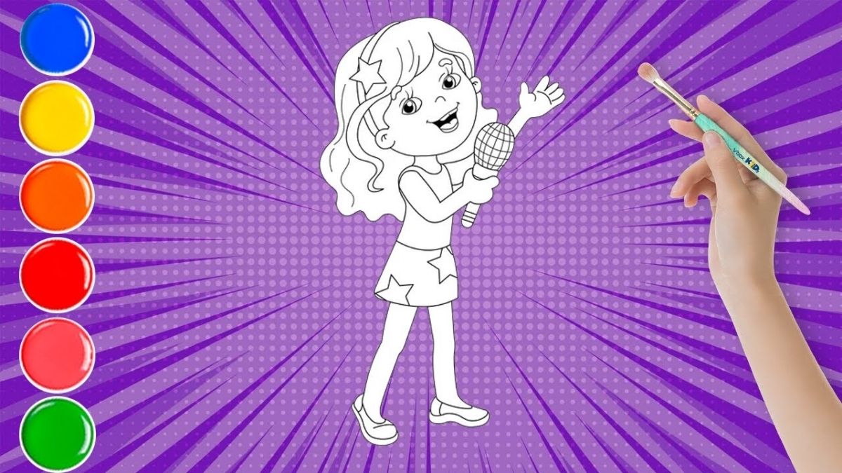 Ý tưởng vẽ ước mơ của em làm ca sĩ đơn giản
