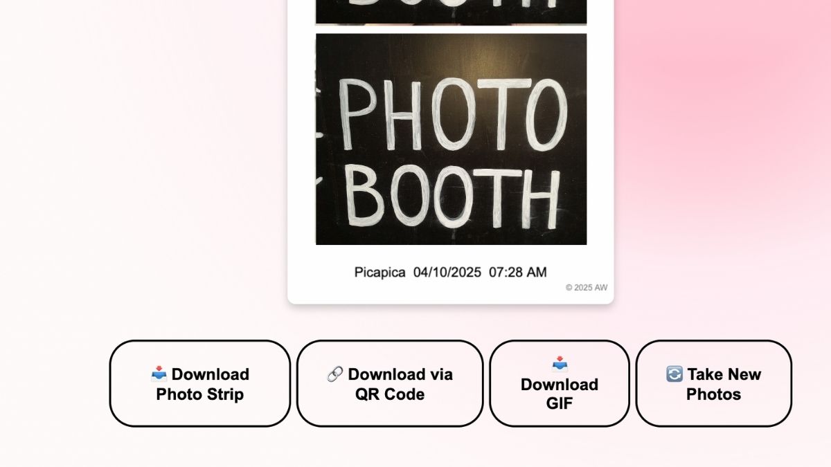 Hướng dẫn sử dụng Web Photobooth trên máy tính bước 4