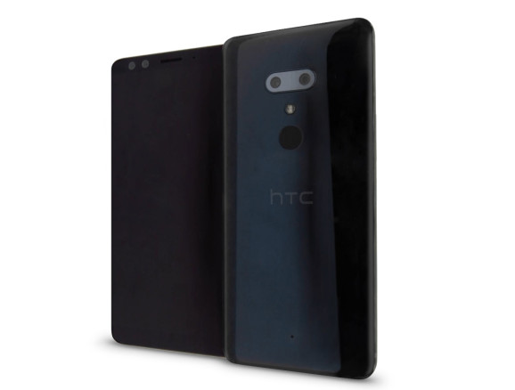 Đây là HTC U12+ với mặt lưng cong bằng kính, không có tai thỏ