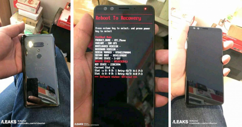 Rò rỉ hình ảnh thực tế của HTC U12+: Không "tai thỏ", mặt lưng làm từ kính