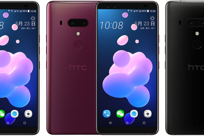 HTC U12+ lộ ảnh render chính thức: Màn hình tràn viền, camera kép ở cả mặt trước và mặt sau, không có tai thỏ