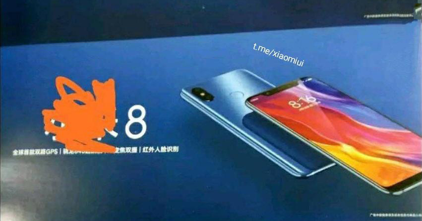 Xiaomi Mi 8 lộ diện với cảm biến vân tay ở mặt lưng thay vì được nhúng dưới màn hình