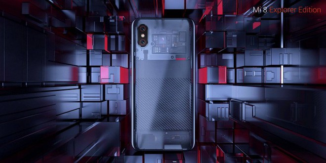 Những linh kiện nhìn thấy qua mặt lưng trong suốt của Xiaomi Mi 8 có thể chỉ là hình dán trang trí?