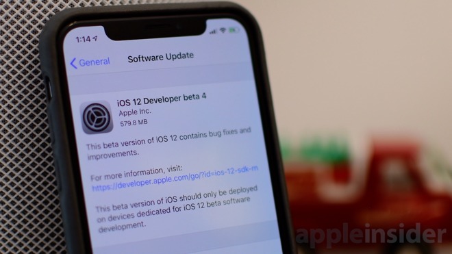 Apple phát hành bản cập nhật iOS 12 Beta 4: Sửa lỗi và thay đổi một số giao diện nhỏ