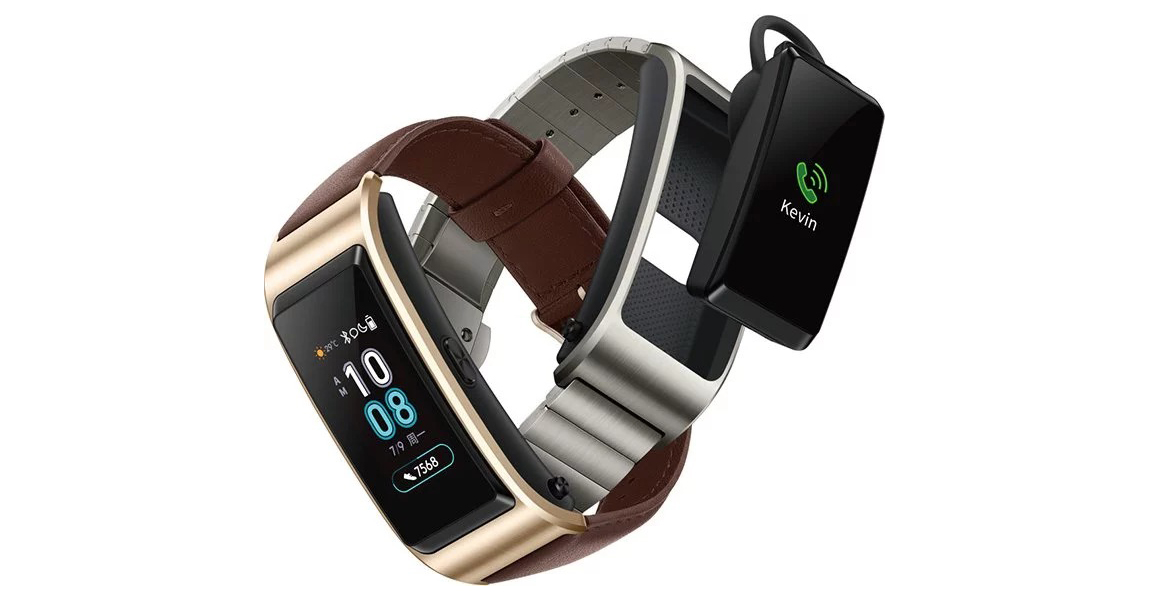 Huawei TalkBand B5 lộ ảnh render: Vòng tay theo dõi sức khỏe, kiêm tai nghe Bluetooth không dây