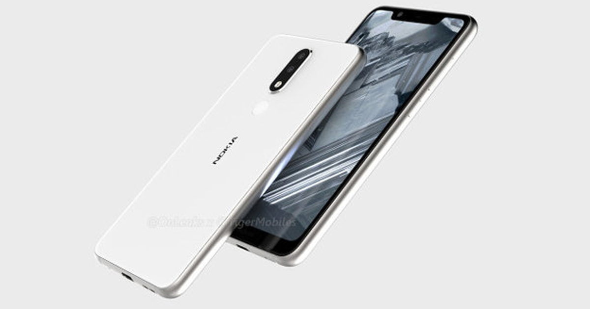 Nokia 5.1 Plus lộ ảnh render với màn hình tai thỏ