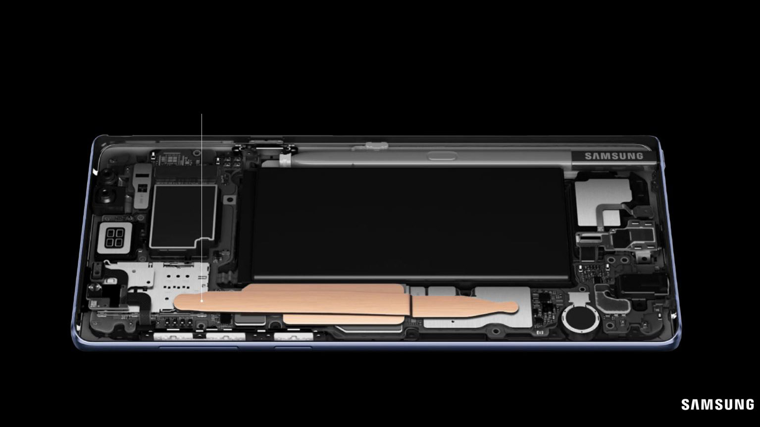 Samsung khẳng định Galaxy Note9 có hệ thống tản nhiệt bằng nước carbon