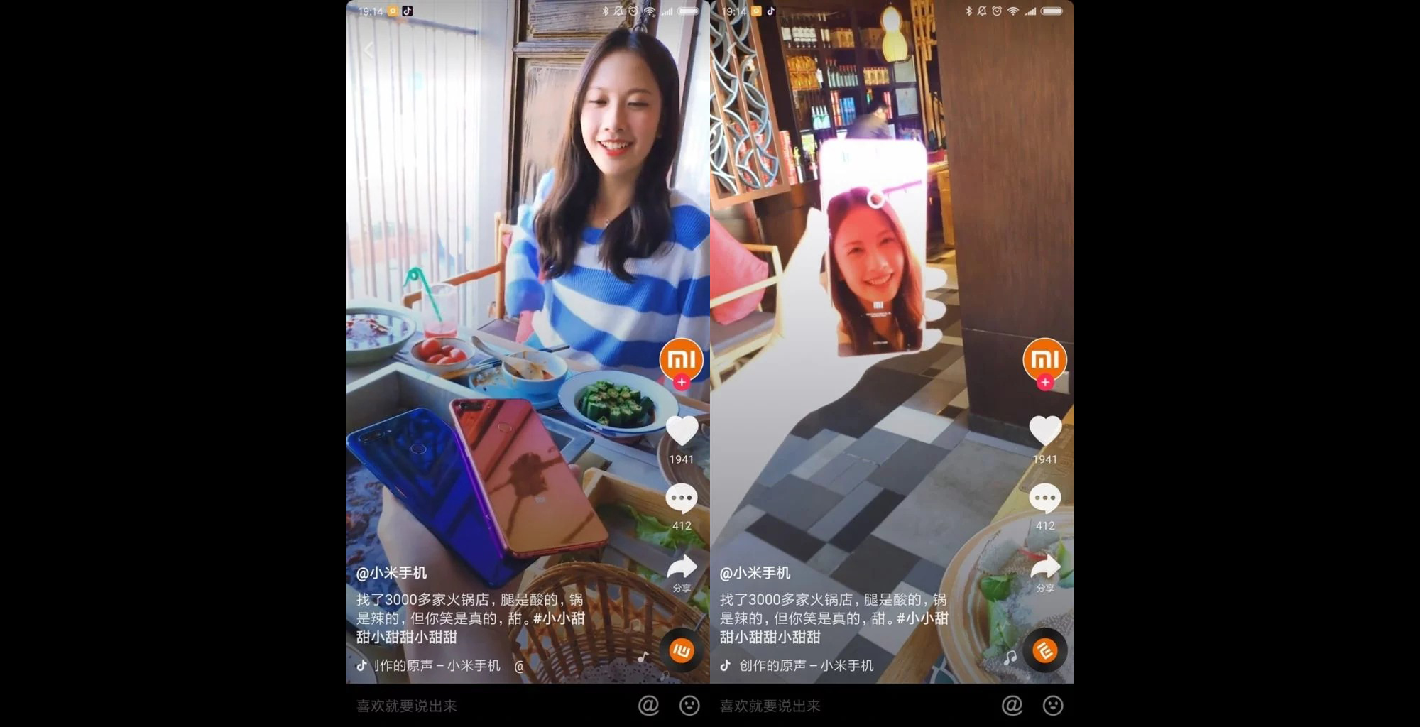 Xiaomi Mi 8 Youth màu Twilight Gold và Fantasy Blue lần đầu lộ ảnh thực tế