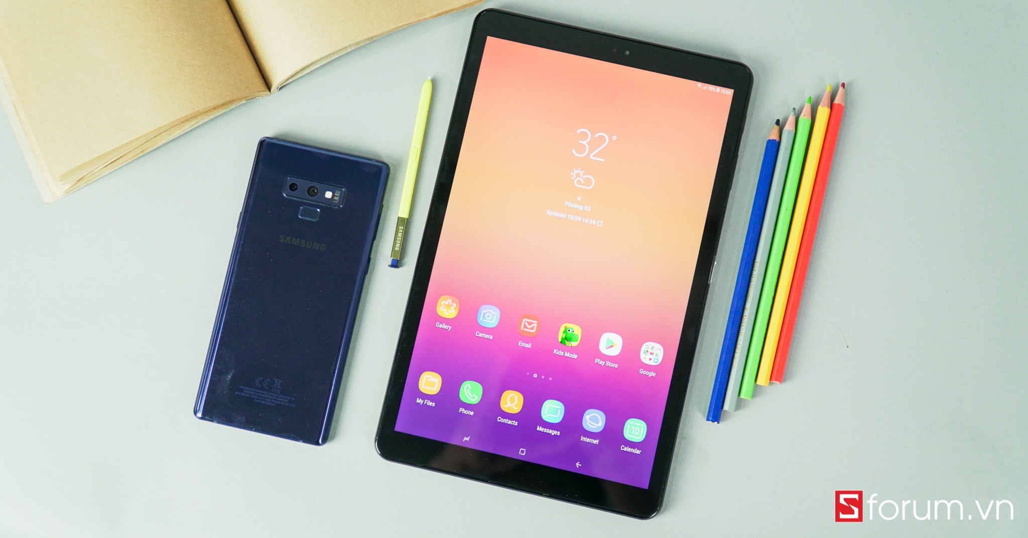 Trên tay Galaxy Tab A 10.5 inch: Thiết kế đẹp, 4 loa, cấu hình đủ dùng, giá 9.4 triệu