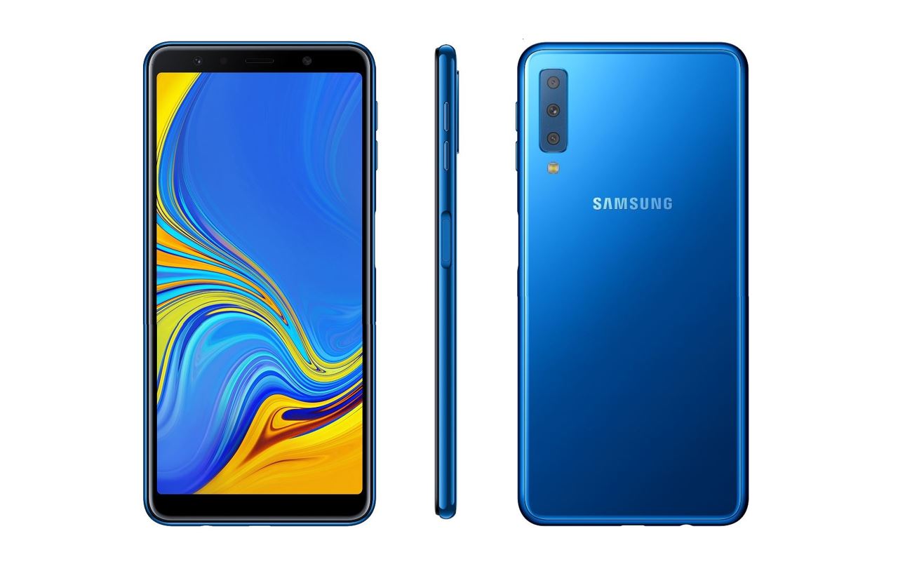 Galaxy A7 2018 chính thức ra mắt: 3 camera chính, cảm biến vân tay ở cạnh bên