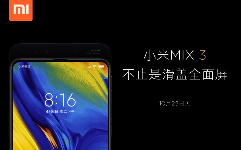 Xiaomi Mi MIX 3 sẽ có tính năng quay phim slow-motion 960fps?