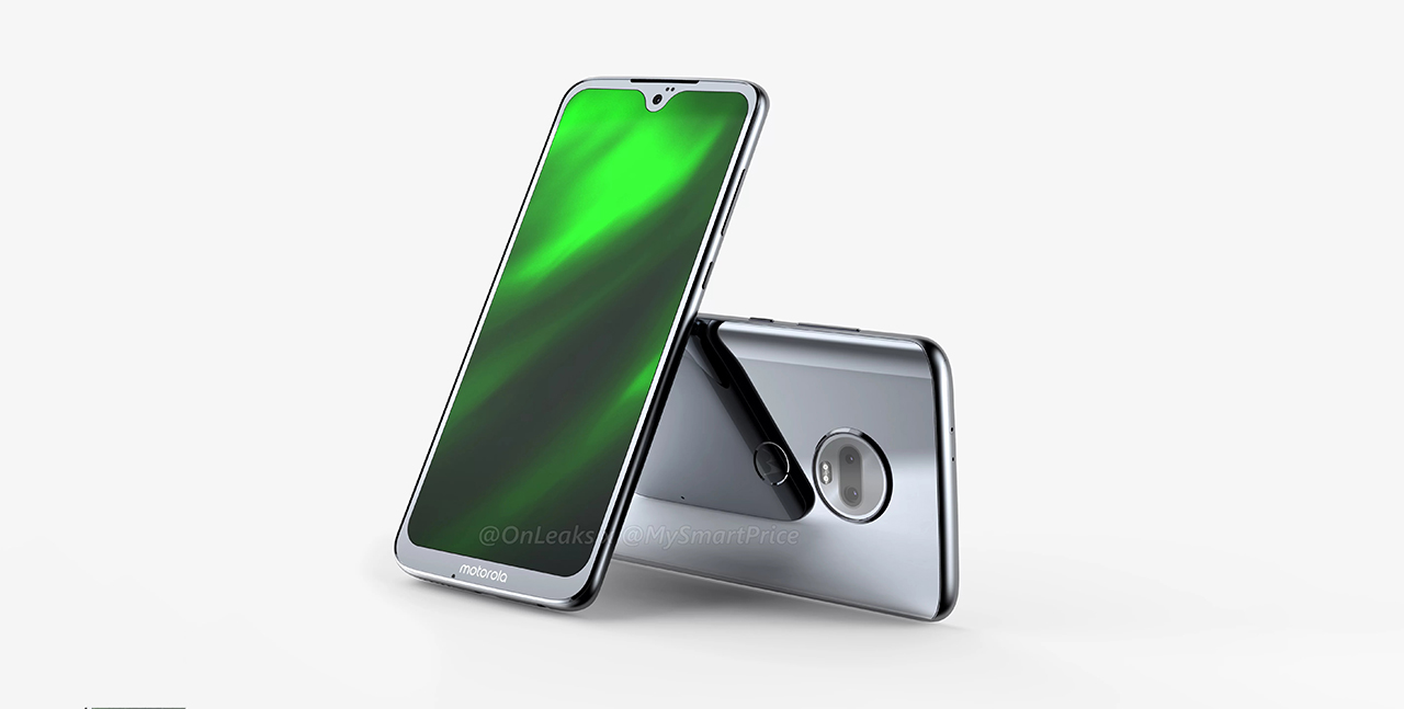 Motorola Moto G7 lộ ảnh render với thiết kế "màn hình giọt nước", camera kép, cảm biến vân tay ở mặt lưng