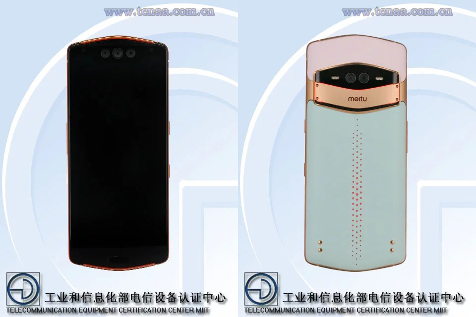 Meitu đang phát triển smartphone với ba camera selfie ở mặt trước, vừa đạt chứng nhận tại Trung Quốc