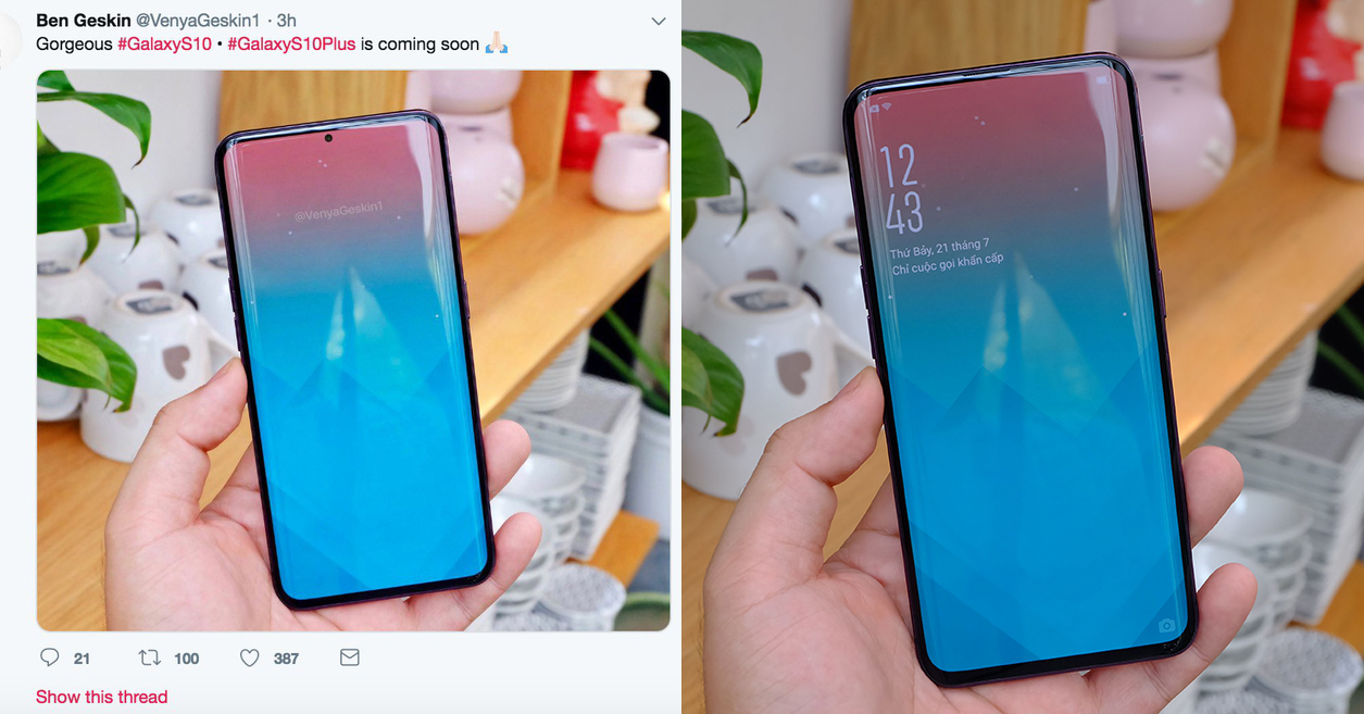 Ảnh Galaxy S10 đang hot trên mạng thực chất là Oppo Find X bị Photoshop, chính Sforum chụp nên biết rõ hơn ai hết