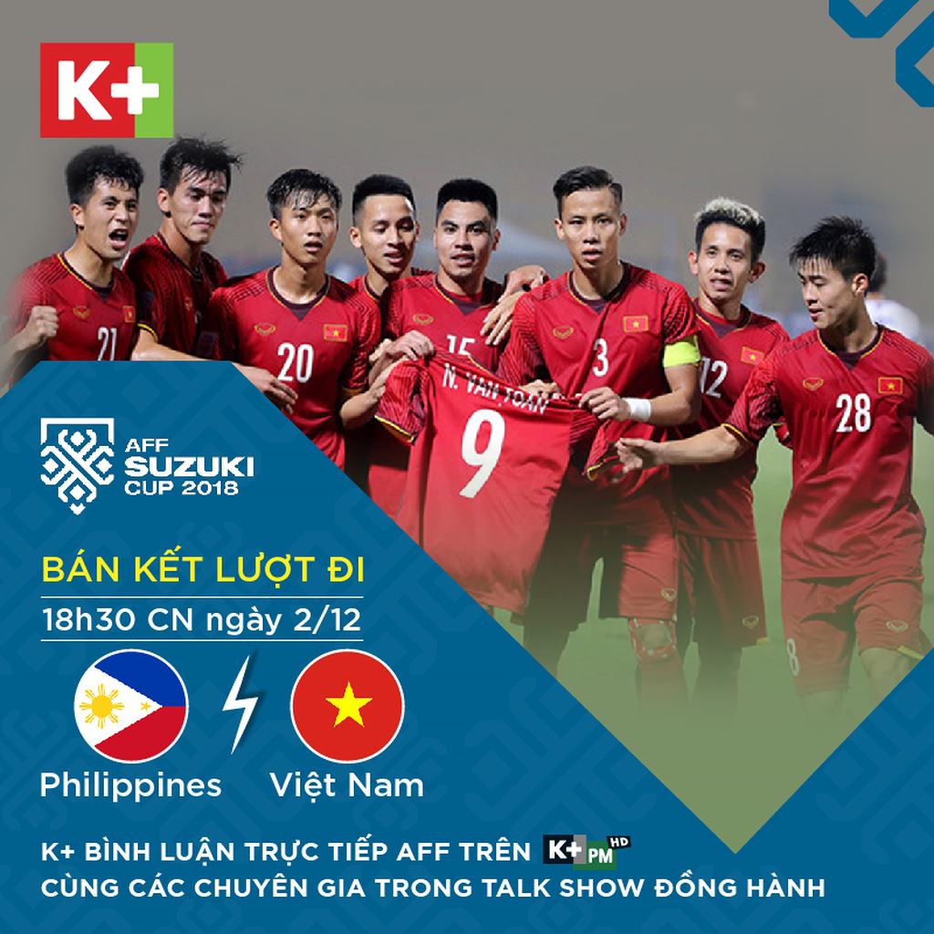 Hướng dẫn xem online bán kết AFF Cup giữa Việt Nam và Philippines
