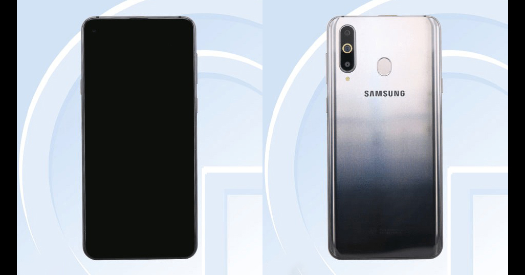 Samsung Galaxy A8s lộ diện: 3 camera sau đặt dọc, cảm biến vân tay ở mặt lưng