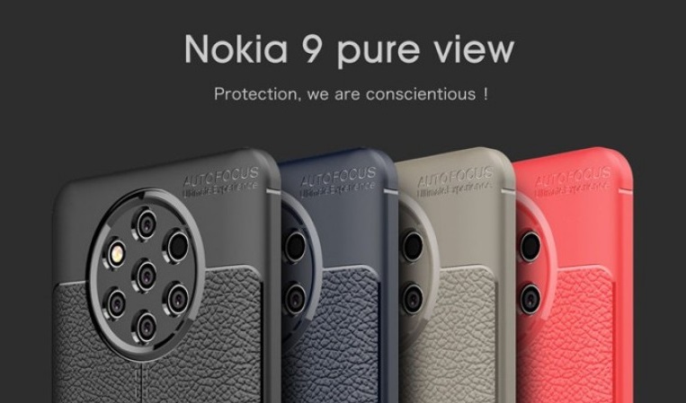 Ốp lưng của Nokia 9 PureView tiếp tục xuất hiện, tiết lộ máy không có jack cắm 3.5mm