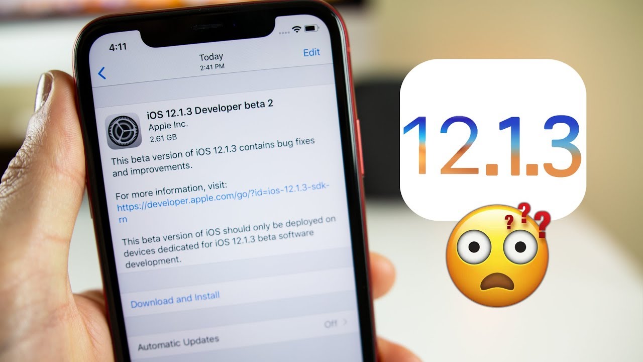Apple phát hành iOS 12.1.3 Beta 2: Sửa lỗi và cải thiện hiệu năng
