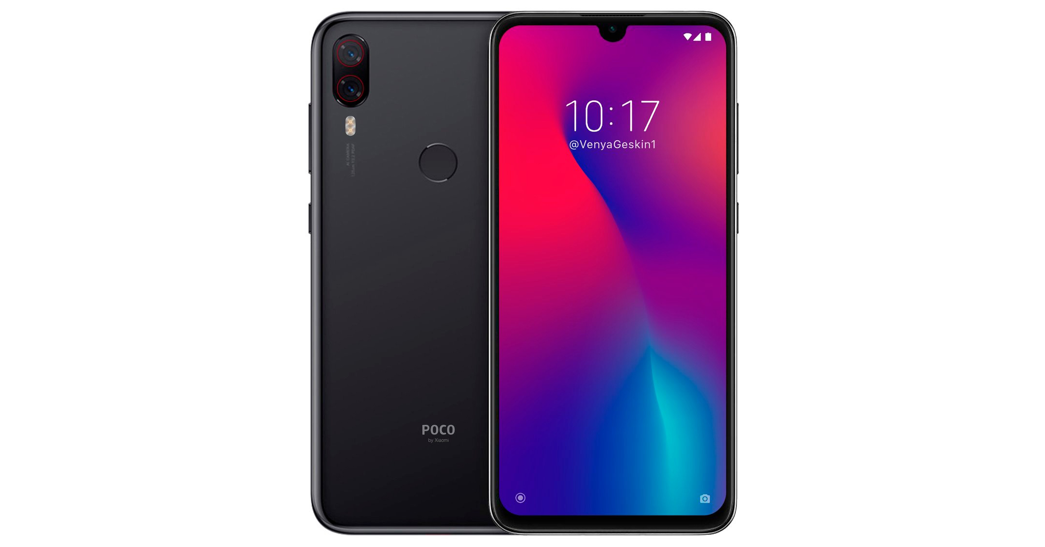 Xiaomi Pocophone F2 lộ diện rõ nét với màn hình giọt nước, mặt lưng bắt mắt hơn
