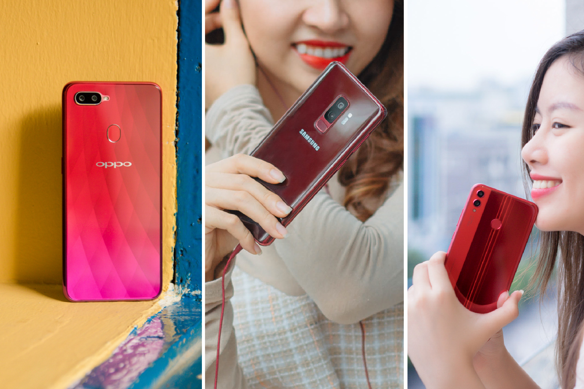 Top 5 smartphone màu đỏ đáng mua dịp Tết sắp đến
