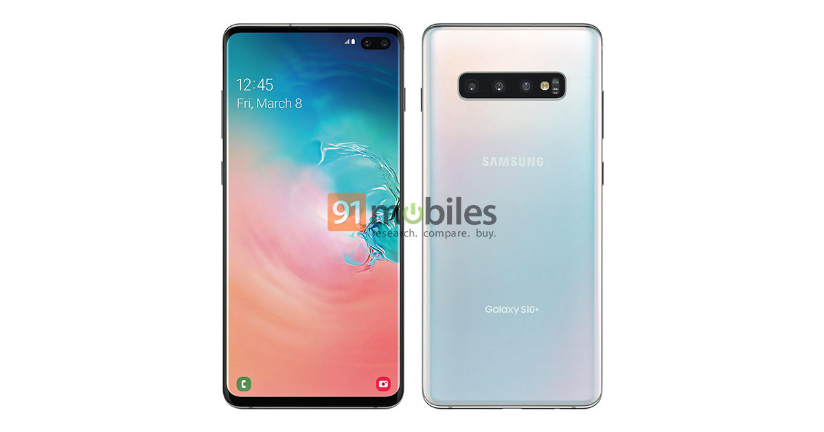 Galaxy S10 Plus lộ ảnh render chính thức, giống hoàn toàn với tin đồn