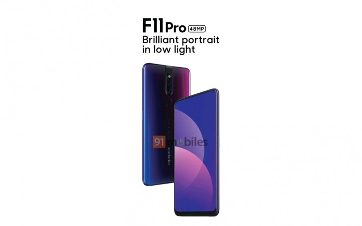 OPPO F11 Pro lần đầu lộ ảnh thực tế với màu gradient bắt mắt, camera kép dọc