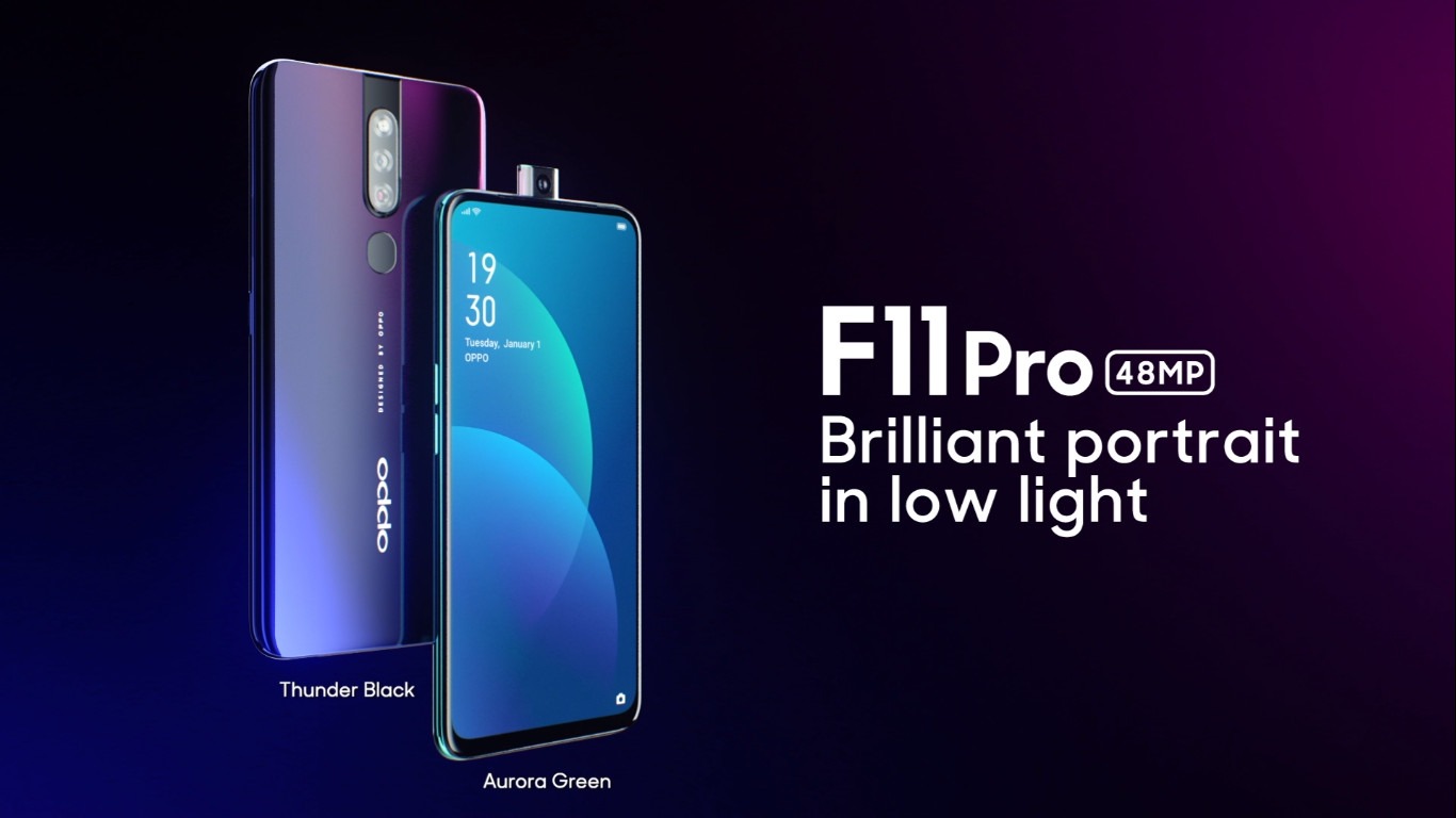 OPPO F11 Pro ra mắt: Camera selfie "thò thụt", camera sau 48MP, pin 4000mAh, sạc nhanh VOOC