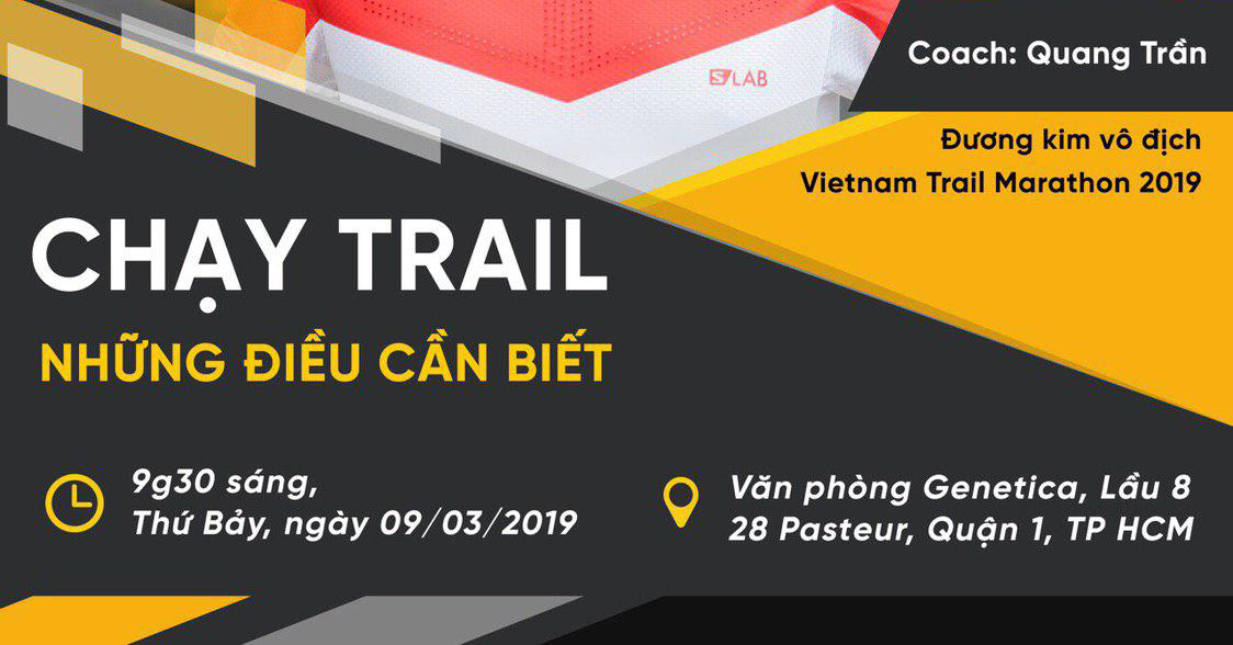 Mời tham dự Workshop: Chia sẻ về CHẠY TRAIL và những điều cần biết