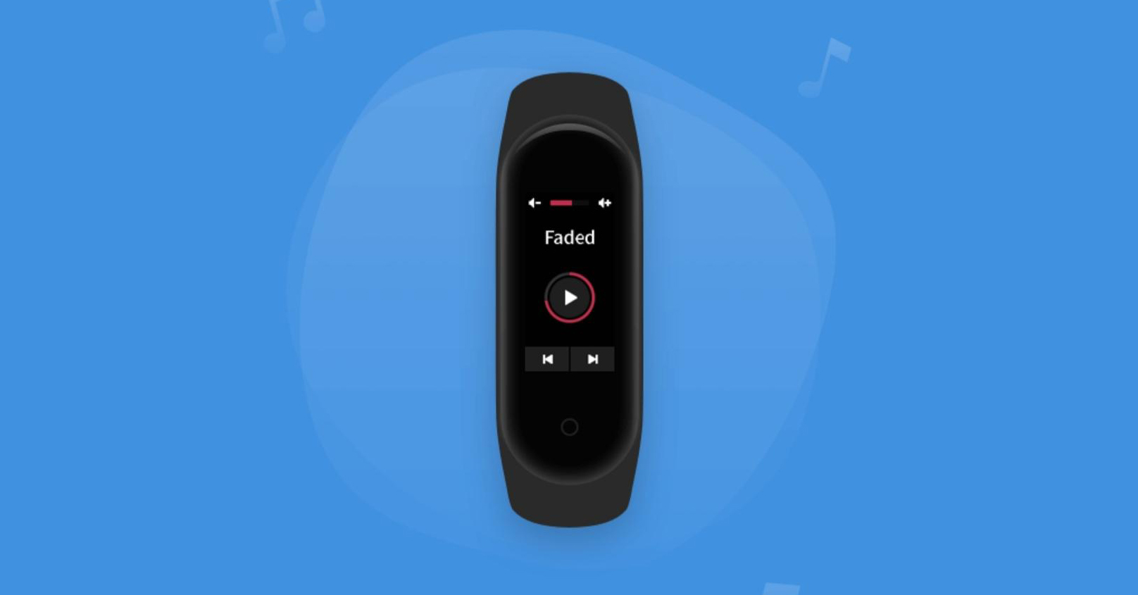 Mi Band 4 lộ ảnh render: Màn hình màu, nâng cấp giao diện, điều khiển nhạc?