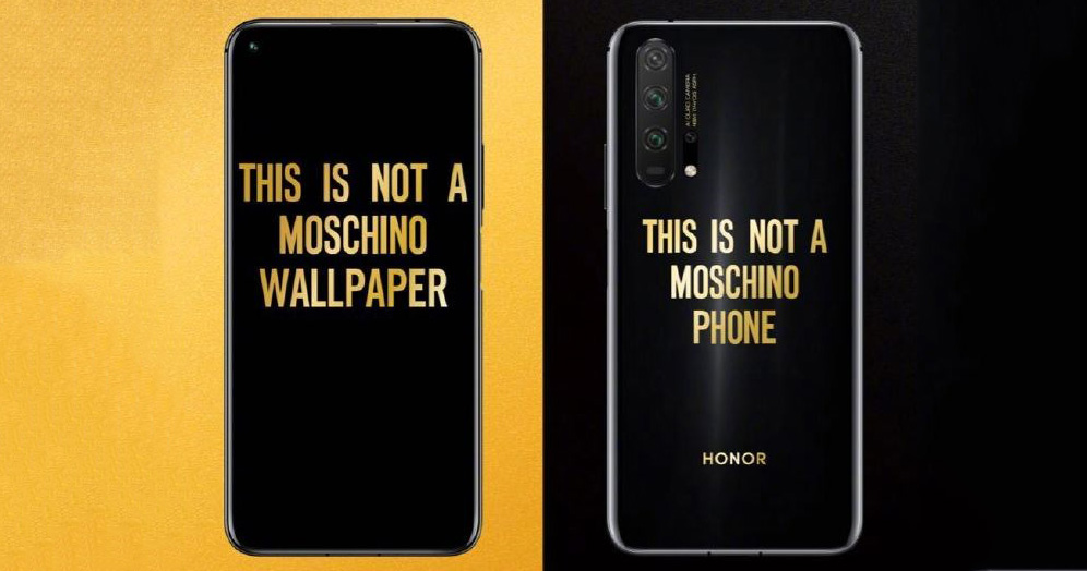 Honor 20 Pro phiên bản MOSCHINO Edition sẽ ra mắt vào 2/7 với thiết kế độc đáo