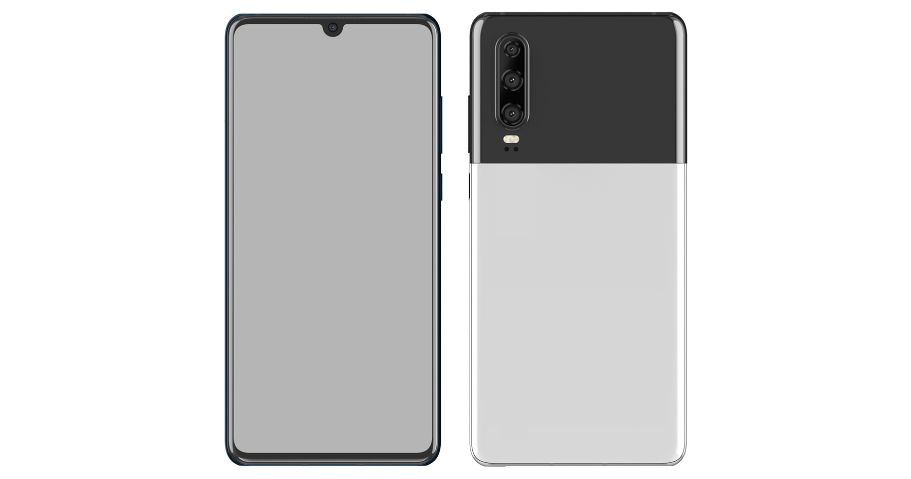Huawei P30 sắp có thêm phiên bản mặt lưng 2 tông màu, giống Google Pixel