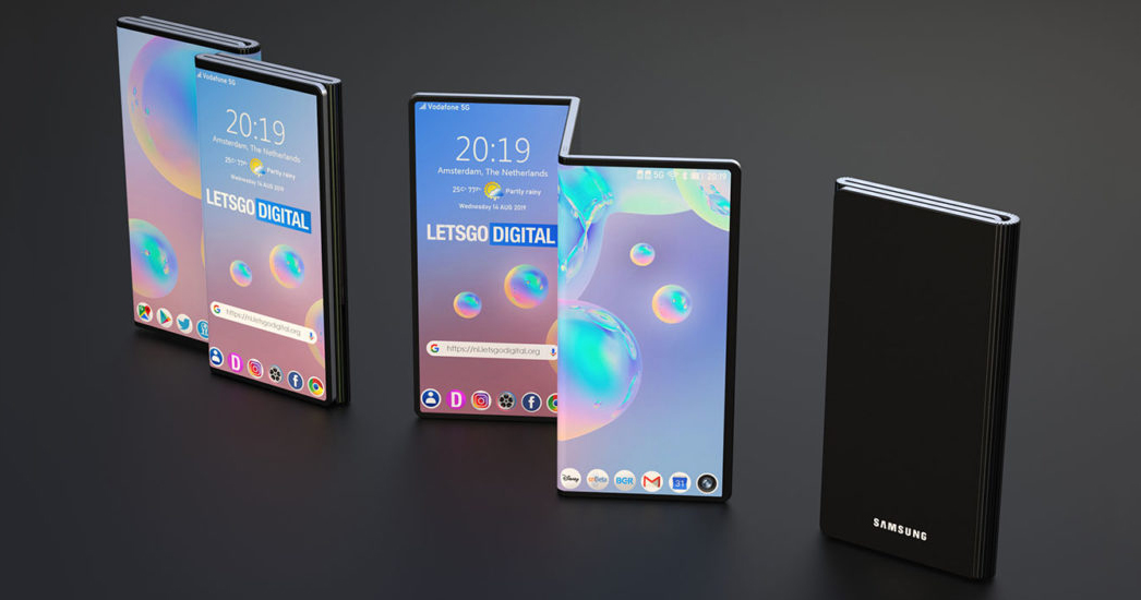Galaxy Fold còn chưa lên kệ, Samsung đã phát triển smartphone màn hình tiếp theo với thiết kế ấn tượng