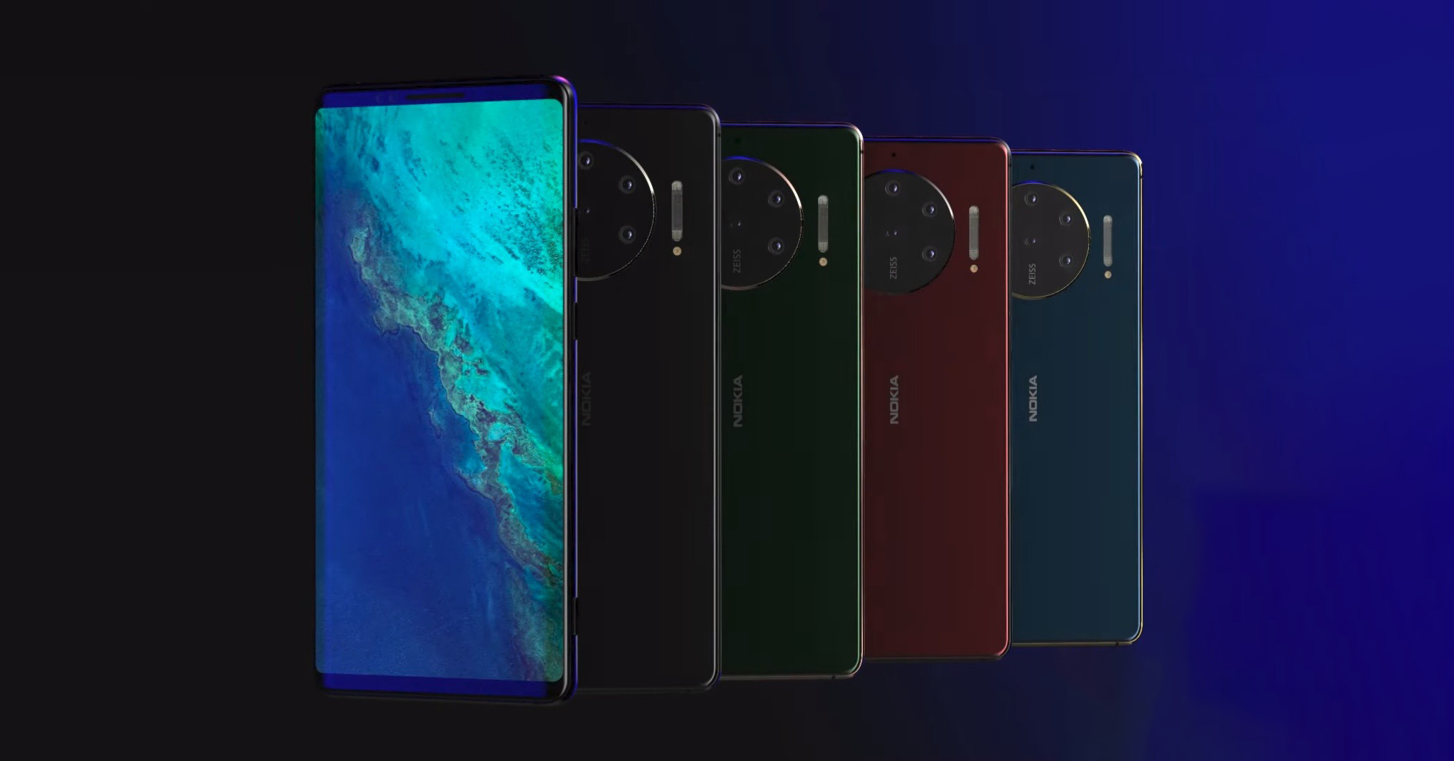 Cùng xem concept Nokia 10 PureView tuyệt đẹp với 6 camera sau, màn hình 90Hz