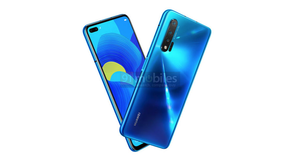 Lộ diện render Huawei Nova 6 5G: Màn hình “nốt ruồi” với camera selfie kép hệt S10+