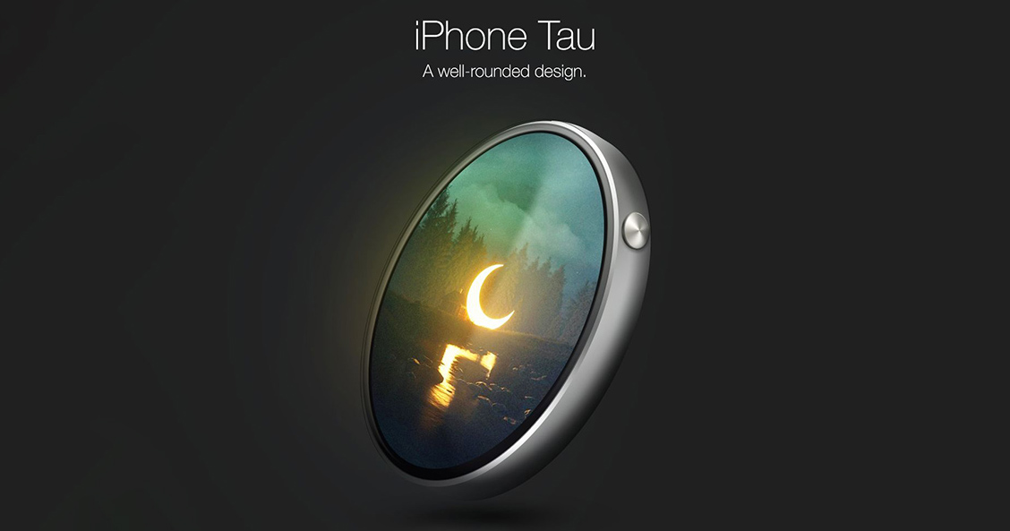 Tròn mắt trước ý tưởng iPhone Tau với thiết kế hình tròn như đồng hồ