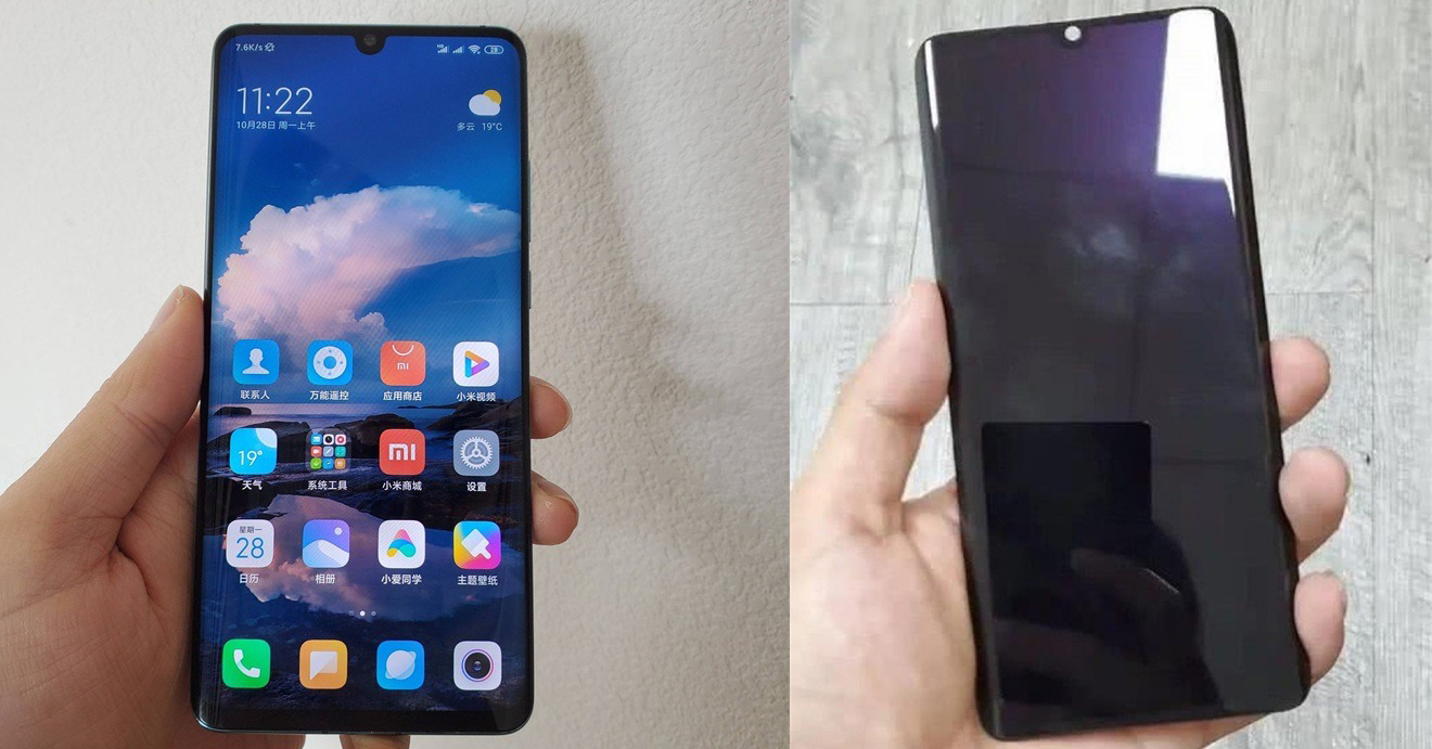 Xiaomi Mi CC9 Pro xuất hiên ảnh trên tay với màn hình cong tràn cạnh, notch hình giọt nước