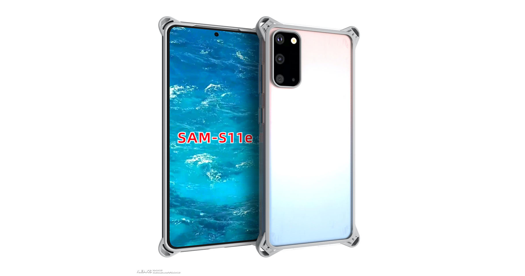 Sau Galaxy S11/S11+, đến lượt Galaxy S11e lộ thiết kế rõ nét