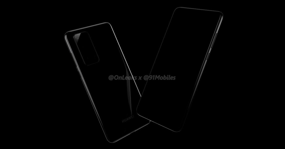 Huawei P40 và P40 Pro lộ ảnh render, camera hình chữ nhật là xu hướng năm tới?