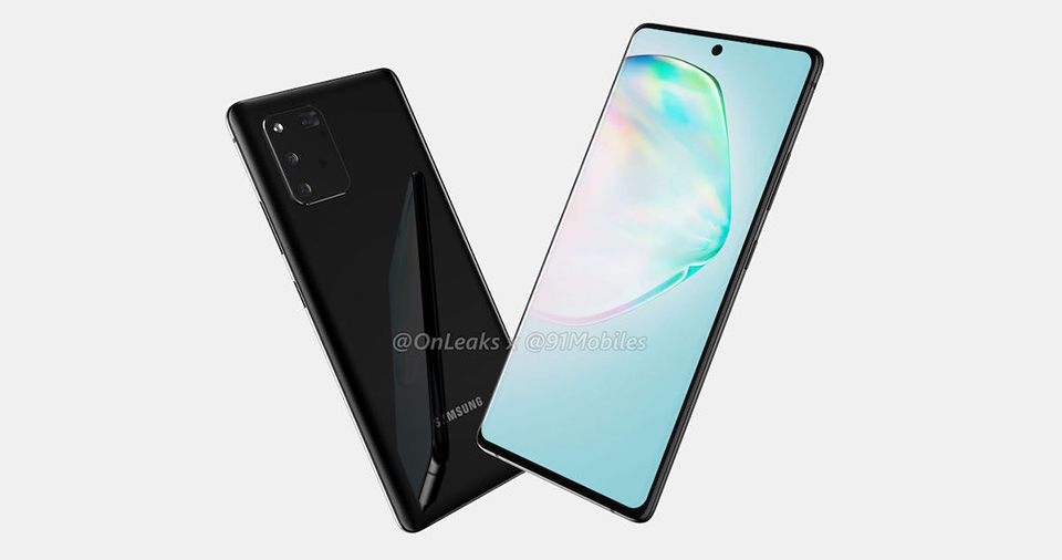 Rò rỉ ảnh render và video 360 độ của Galaxy A91: Màn hình “đục lỗ” như Note 10, 4 camera sau chất lượng
