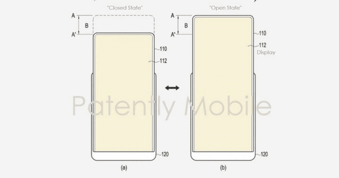 Lộ bằng sáng chế của Samsung về một chiếc smartphone có màn hình có thể kéo dài được