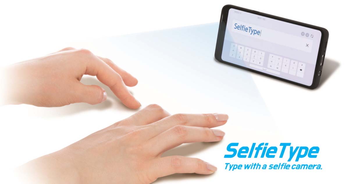 Samsung sẽ “khoe” công nghệ bàn phím ảo chỉ cần dùng camera selfie tại CES 2020