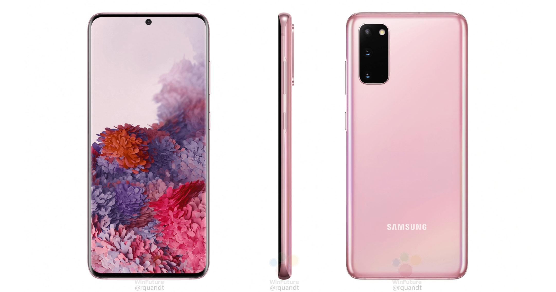 Galaxy S20 xuất hiện thêm phiên bản màu mới, "hồng phớt" cá tính, quyến rũ
