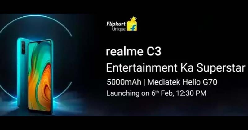 Thông số cấu hình Realme C3 được tiết lộ: Màn hình 6.5 inch, chip Helio P70, pin 5000 mAh