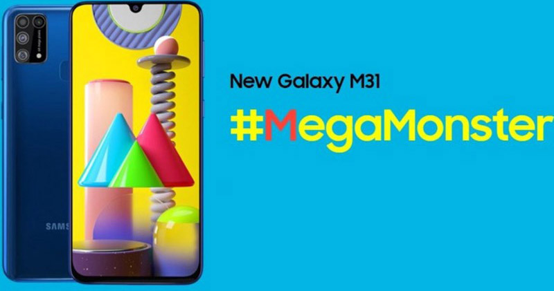 Samsung Galaxy M31 ra mắt: Pin 6000 mAh, 4 camera 64MP, Android 10, giá chỉ từ 4.85 triệu đồng